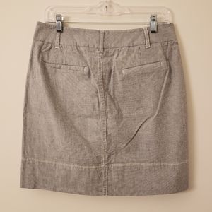 Merona Gray and White Striped Mini Skirt Size 4